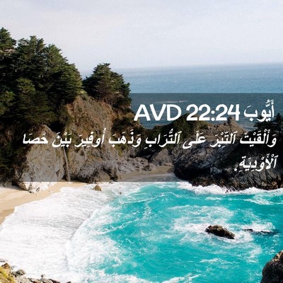 Picture 02 - أَيُّوبَ 22:24 AVD - وَأَلْقَيْتَ ٱلتِّبْرَ - Bible Verse Picture