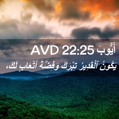 Picture 02 - أَيُّوبَ 22:25 AVD - يَكُونُ ٱلْقَدِيرُ - Bible Verse Picture