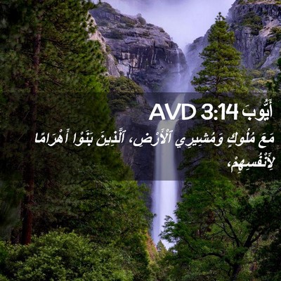 Picture 02 - أَيُّوبَ 3:14 AVD - مَعَ مُلُوكٍ وَمُشِيرِي - Bible Verse Picture