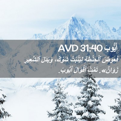 Picture 02 - أَيُّوبَ 31:40 AVD - فَعِوَضَ ٱلْحِنْطَةِ - Bible Verse Picture