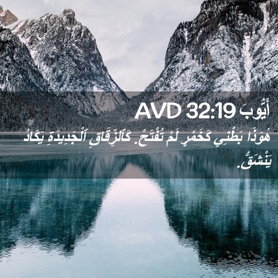 Picture 02 - أَيُّوبَ 32:19 AVD - هُوَذَا بَطْنِي كَخَمْرٍ - Bible Verse Picture