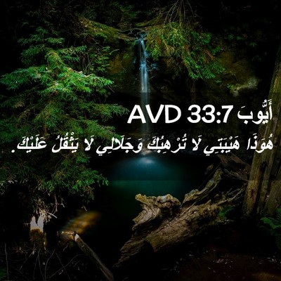 Picture 02 - أَيُّوبَ 33:7 AVD - هُوَذَا هَيْبَتِي لَا - Bible Verse Picture