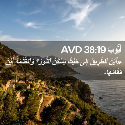 Picture 02 - أَيُّوبَ 38:19 AVD - «أَيْنَ ٱلطَّرِيقُ إِلَى - Bible Verse Picture