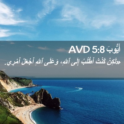 Picture 02 - أَيُّوبَ 5:8 AVD - «لَكِنْ كُنْتُ أَطْلُبُ - Bible Verse Picture