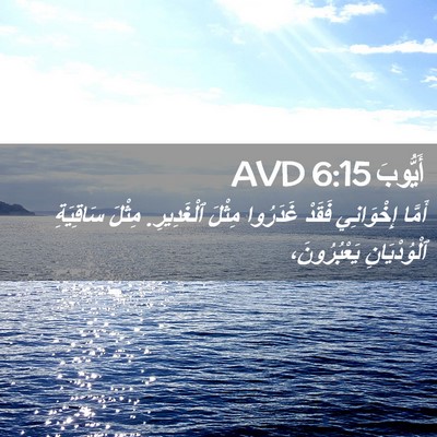 Picture 02 - أَيُّوبَ 6:15 AVD - أَمَّا إِخْوَانِي فَقَدْ - Bible Verse Picture
