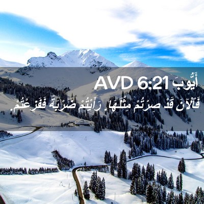 Picture 02 - أَيُّوبَ 6:21 AVD - فَٱلْآنَ قَدْ صِرْتُمْ - Bible Verse Picture
