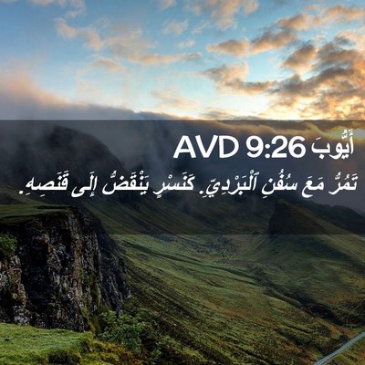 Picture 02 - أَيُّوبَ 9:26 AVD - تَمُرُّ مَعَ سُفُنِ - Bible Verse Picture