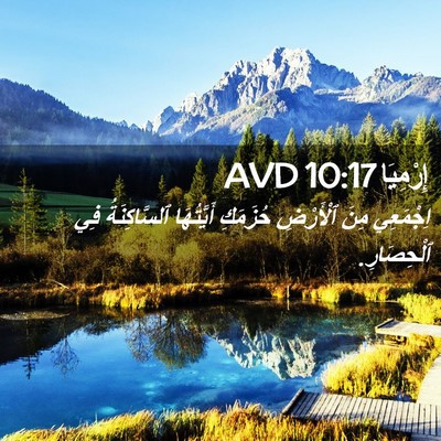 Picture 02 - إِرْمِيَا 10:17 AVD - اِجْمَعِي مِنَ ٱلْأَرْضِ - Bible Verse Picture