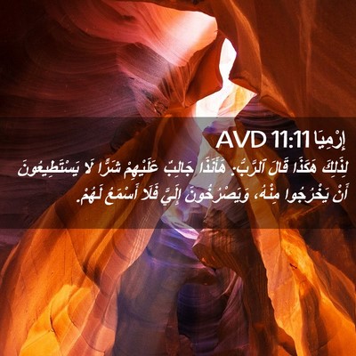 Picture 02 - إِرْمِيَا 11:11 AVD - لِذَلِكَ هَكَذَا قَالَ - Bible Verse Picture
