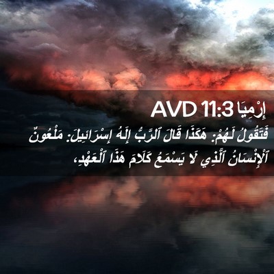 Picture 02 - إِرْمِيَا 11:3 AVD - فَتَقُولُ لَهُمْ: هَكَذَا - Bible Verse Picture