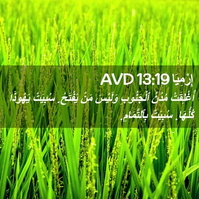 Picture 02 - إِرْمِيَا 13:19 AVD - أُغْلِقَتْ مُدُنُ - Bible Verse Picture