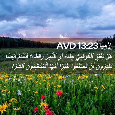 Picture 02 - إِرْمِيَا 13:23 AVD - هَلْ يُغَيِّرُ - Bible Verse Picture