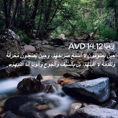 Picture 02 - إِرْمِيَا 14:12 AVD - حِينَ يَصُومُونَ لَا - Bible Verse Picture
