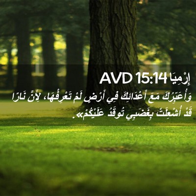 Picture 02 - إِرْمِيَا 15:14 AVD - وَأُعَبِّرُكَ مَعَ - Bible Verse Picture