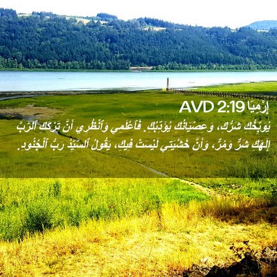 Picture 02 - إِرْمِيَا 2:19 AVD - يُوَبِّخُكِ شَرُّكِ، - Bible Verse Picture