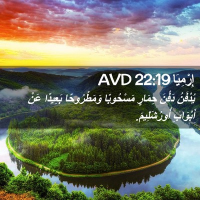 Picture 02 - إِرْمِيَا 22:19 AVD - يُدْفَنُ دَفْنَ حِمَارٍ - Bible Verse Picture