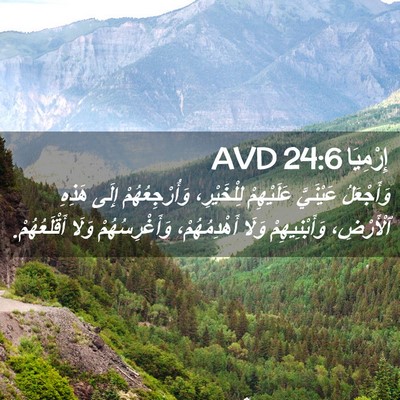Picture 02 - إِرْمِيَا 24:6 AVD - وَأَجْعَلُ عَيْنَيَّ - Bible Verse Picture