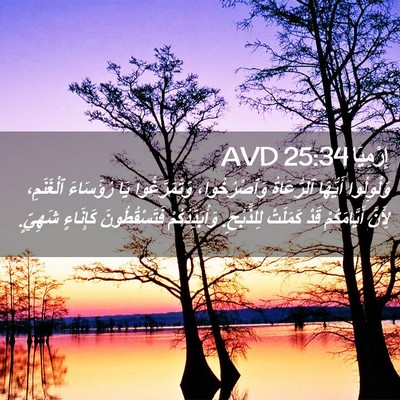 Picture 02 - إِرْمِيَا 25:34 AVD - وَلْوِلُوا أَيُّهَا - Bible Verse Picture