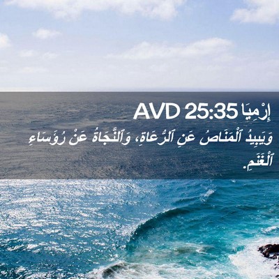 Picture 02 - إِرْمِيَا 25:35 AVD - وَيَبِيدُ ٱلْمَنَاصُ عَنِ - Bible Verse Picture
