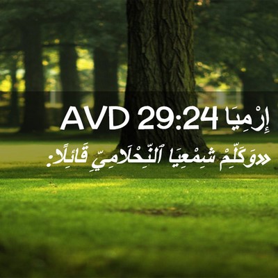 Picture 02 - إِرْمِيَا 29:24 AVD - «وَكَلِّمْ شِمْعِيَا - Bible Verse Picture