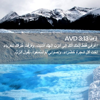 Picture 02 - إِرْمِيَا 3:13 AVD - اِعْرِفِي فَقَطْ إِثْمَكِ - Bible Verse Picture