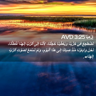 Picture 02 - إِرْمِيَا 3:25 AVD - نَضْطَجِعُ فِي خِزْيِنَا - Bible Verse Picture