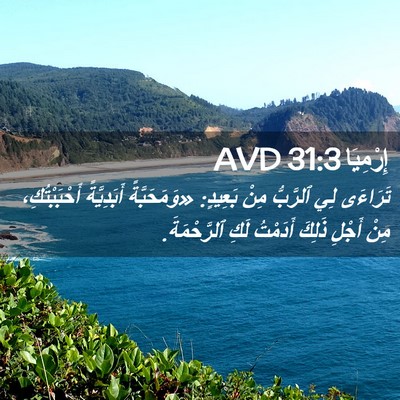 Picture 02 - إِرْمِيَا 31:3 AVD - تَرَاءَى لِي ٱلرَّبُّ مِنْ - Bible Verse Picture