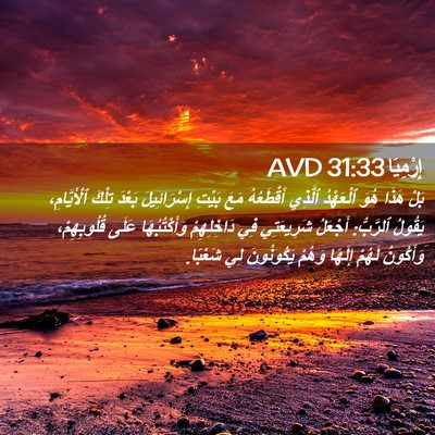 Picture 02 - إِرْمِيَا 31:33 AVD - بَلْ هَذَا هُوَ ٱلْعَهْدُ - Bible Verse Picture