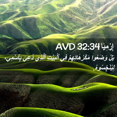 Picture 02 - إِرْمِيَا 32:34 AVD - بَلْ وَضَعُوا - Bible Verse Picture