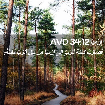 Picture 02 - إِرْمِيَا 34:12 AVD - فَصَارَتْ كَلِمَةُ - Bible Verse Picture