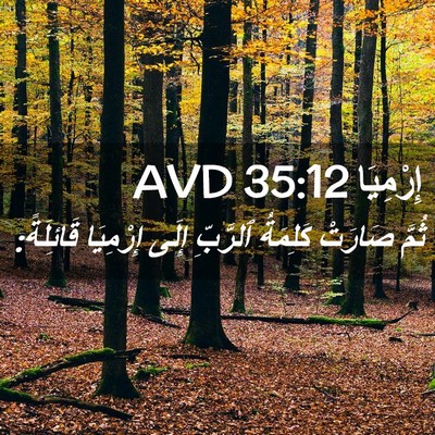 Picture 02 - إِرْمِيَا 35:12 AVD - ثُمَّ صَارَتْ كَلِمَةُ - Bible Verse Picture