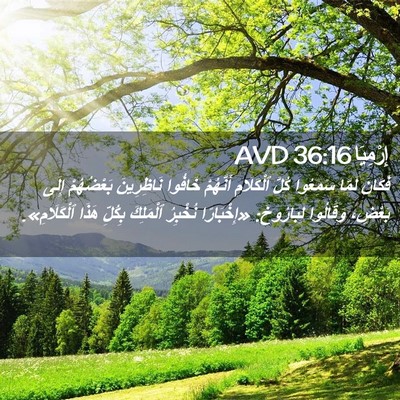 Picture 02 - إِرْمِيَا 36:16 AVD - فَكَانَ لَمَّا سَمِعُوا - Bible Verse Picture