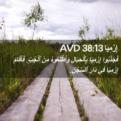 Picture 02 - إِرْمِيَا 38:13 AVD - فَجَذَبُوا إِرْمِيَا - Bible Verse Picture