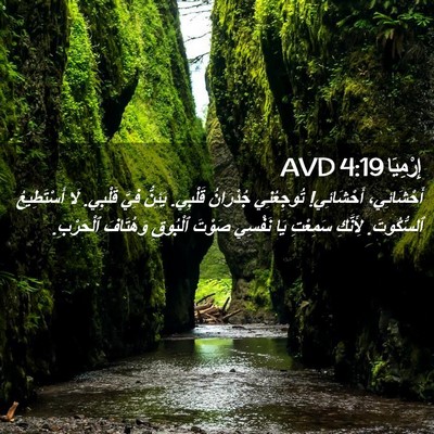 Picture 02 - إِرْمِيَا 4:19 AVD - أَحْشَائِي، أَحْشَائِي! - Bible Verse Picture