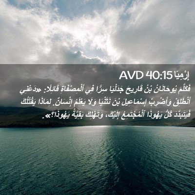 Picture 02 - إِرْمِيَا 40:15 AVD - فَكَلَّمَ يُوحَانَانُ - Bible Verse Picture
