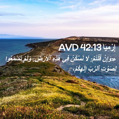 Picture 02 - إِرْمِيَا 42:13 AVD - «وَإِنْ قُلْتُمْ: لَا - Bible Verse Picture