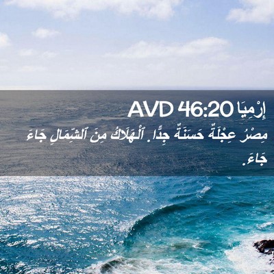 Picture 02 - إِرْمِيَا 46:20 AVD - مِصْرُ عِجْلَةٌ حَسَنَةٌ - Bible Verse Picture
