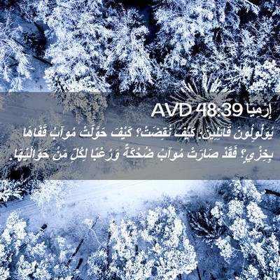 Picture 02 - إِرْمِيَا 48:39 AVD - يُوَلْوِلُونَ قَائِلِينَ: - Bible Verse Picture