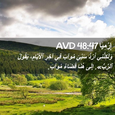 Picture 02 - إِرْمِيَا 48:47 AVD - وَلَكِنَّنِي أَرُدُّ - Bible Verse Picture