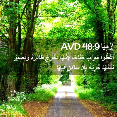 Picture 02 - إِرْمِيَا 48:9 AVD - أَعْطُوا مُوآبَ جَنَاحًا - Bible Verse Picture