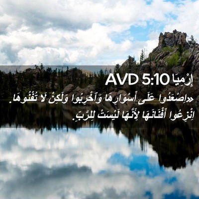 Picture 02 - إِرْمِيَا 5:10 AVD - «اِصْعَدُوا عَلَى - Bible Verse Picture