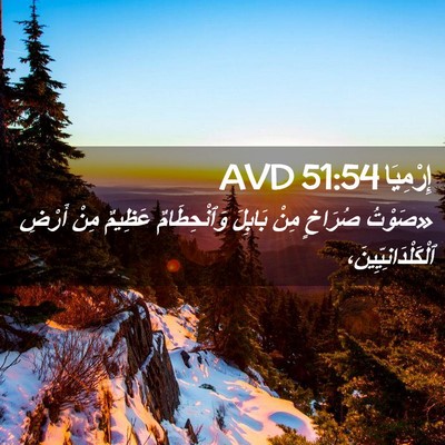 Picture 02 - إِرْمِيَا 51:54 AVD - «صَوْتُ صُرَاخٍ مِنْ - Bible Verse Picture