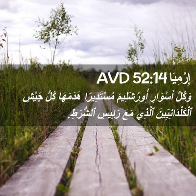 Picture 02 - إِرْمِيَا 52:14 AVD - وَكُلَّ أَسْوَارِ - Bible Verse Picture
