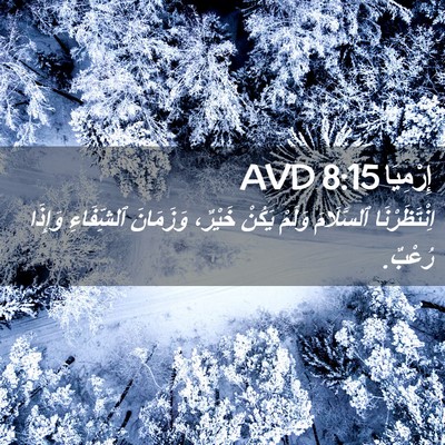 Picture 02 - إِرْمِيَا 8:15 AVD - اِنْتَظَرْنَا ٱلسَّلَامَ - Bible Verse Picture