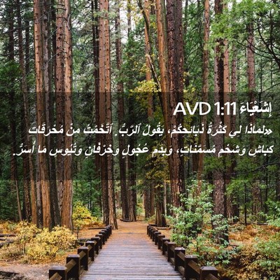 Picture 02 - إِشَعْيَاءَ 1:11 AVD - «لِمَاذَا لِي كَثْرَةُ - Bible Verse Picture