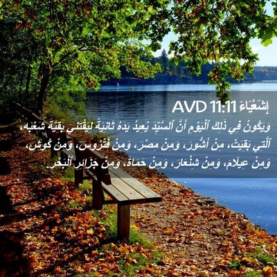 Picture 02 - إِشَعْيَاءَ 11:11 AVD - وَيَكُونُ فِي ذَلِكَ - Bible Verse Picture