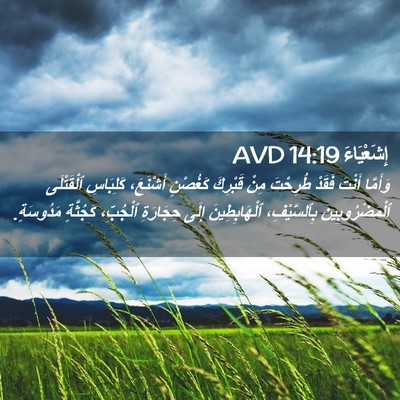Picture 02 - إِشَعْيَاءَ 14:19 AVD - وَأَمَّا أَنْتَ فَقَدْ - Bible Verse Picture