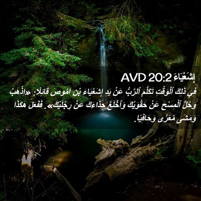 Picture 02 - إِشَعْيَاءَ 20:2 AVD - فِي ذَلِكَ ٱلْوَقْتِ - Bible Verse Picture