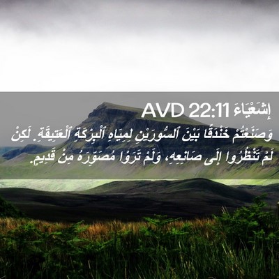 Picture 02 - إِشَعْيَاءَ 22:11 AVD - وَصَنَعْتُمْ خَنْدَقًا - Bible Verse Picture