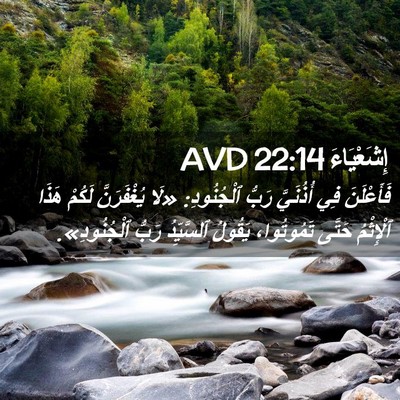Picture 02 - إِشَعْيَاءَ 22:14 AVD - فَأَعْلَنَ فِي أُذُنَيَّ - Bible Verse Picture